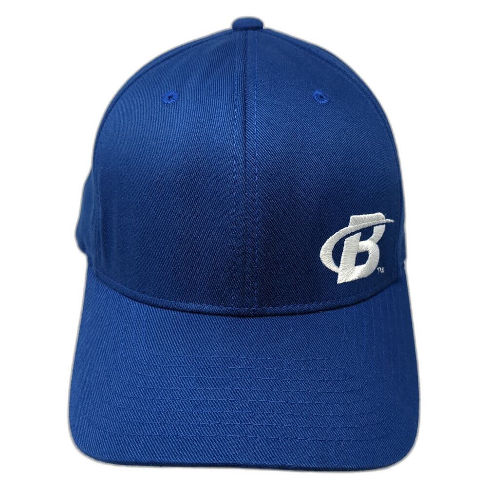 Bodybuilding Fitted Baseball Cap Blue XL Embroidered Vented Holes Flexfit